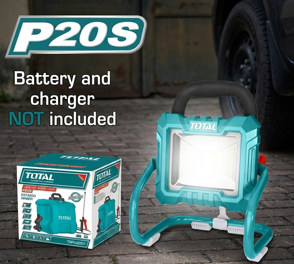 REFLECTOR DE TRABAJO 20V (NO INCLUYE BATERIA NI CARGADOR) (TOTAL)