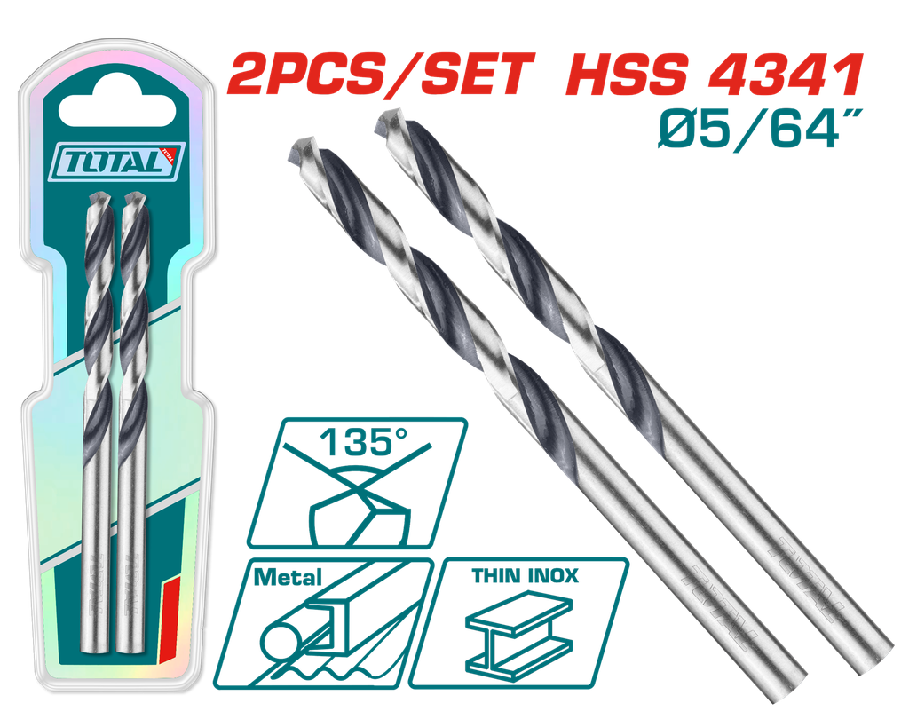 BROCA LAMINA 5/64" JUEGO X 2PZS INDUSTRIAL SUPER TOTAL