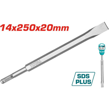 CINCEL (14x250x20MM) DE PALA PARA ROTOMARTILLO SDS PLUS (TOTAL)