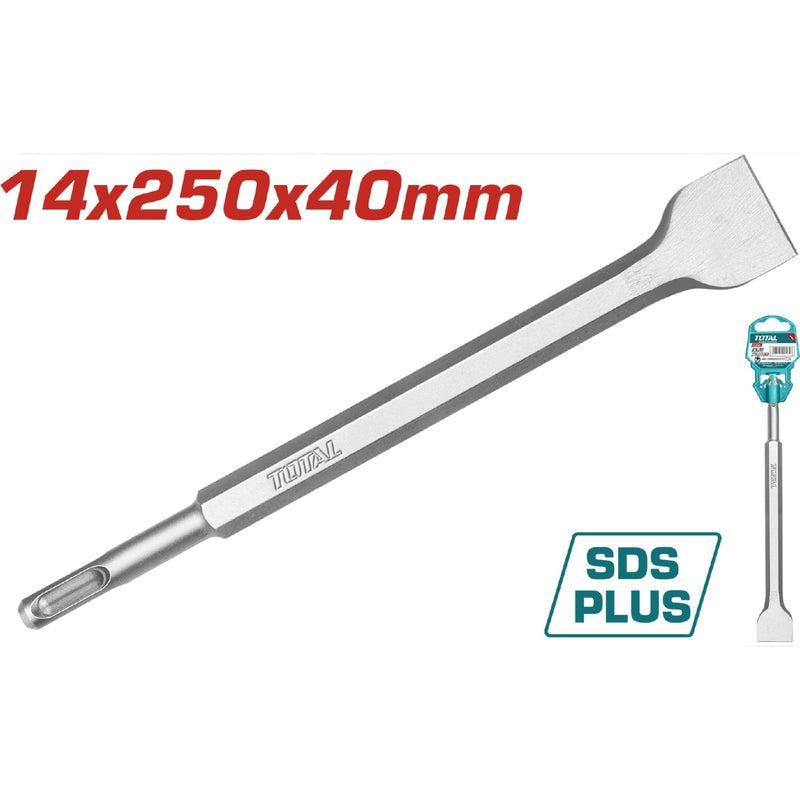 CINCEL (14x250x40MM) DE PALA ANCHA PARA ROTOMARTILLO (TOTAL)