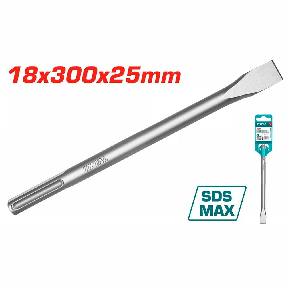 CINCEL PLANO SDS MAX 18 X 300 X 25 MM SUPER TOTAL
