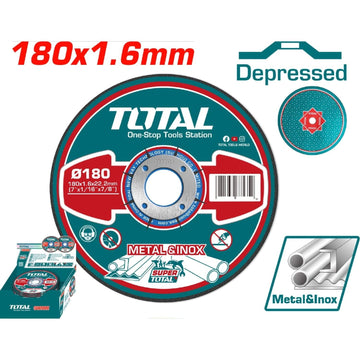 DISCO CORTE METAL/ACERO INOXIDABLE 7" SUPER TOTAL