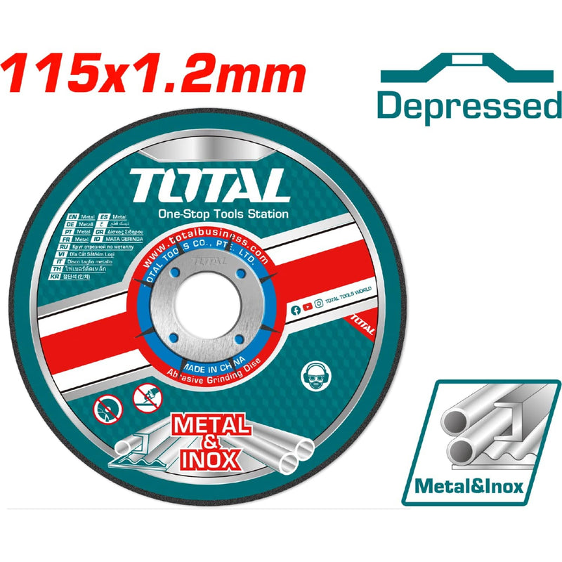 DISCO (4-1/2") METAL & INOX 115x1.2x22.2MM (TOTAL)
