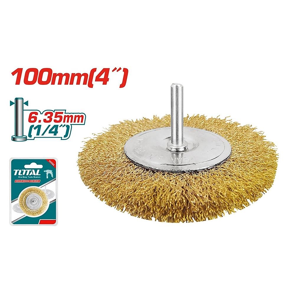 GRATA CIRCULAR 100MM 4" CON BASTAGO PARA TALADRO TOTAL