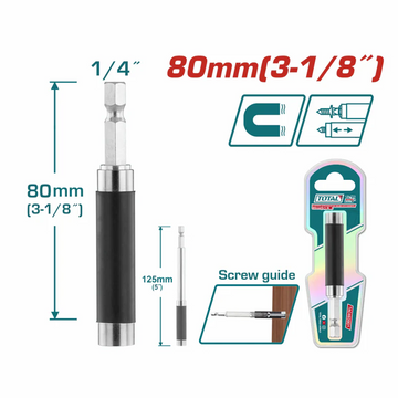 PUNTA EXTENSION MAGNETICA PARA TALADRO  1/4"  SUPER TOTAL (TAC463801)