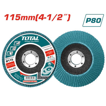 DISCO FLAP BASE FIBRA EN ZIRCONIO 4.1/2" X 7/8" GR 80