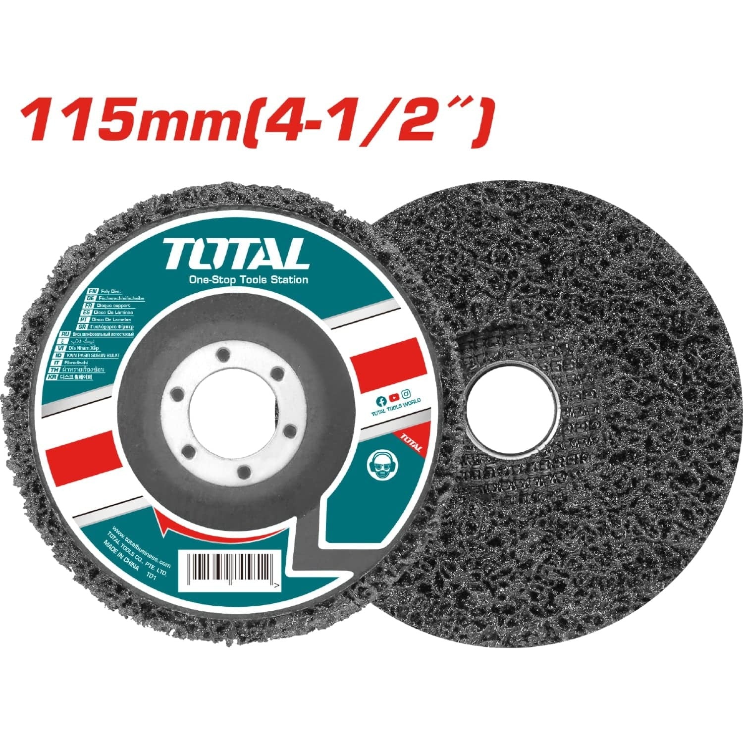 DISCO ABRASIVO DE POLIETILENO 4-1/2" SUPER TOTAL