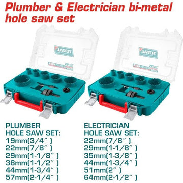 SET X2 JUEGOS DE SIERRA COPA BIMETALICAS/ PARA PLOMERO Y ELECTRICISTA (TOTAL)