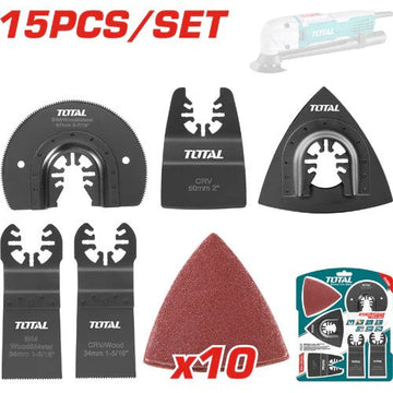 JUEGO DE ACCESORIOS PARA MULTIHERRAMIENTA X 15PZS (TOTAL)