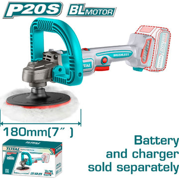 POLICHADORA INALAMBRICA 7" 20V V/VARIABLE INDUSTRIAL SIN BATERIA NI CARGADOR (TOTAL)