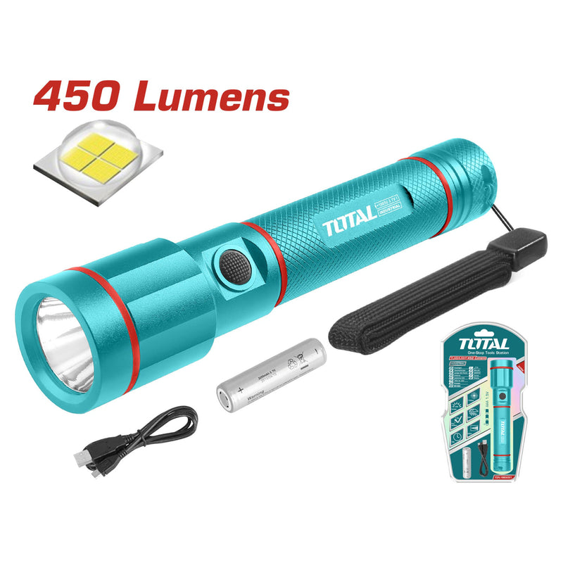 LINTERNA RECARGABLE INDUSTRIAL 450 LUMS