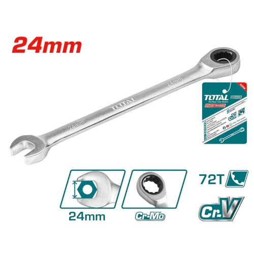 LLAVE COMBINADA TIPO RACHET 24 MM