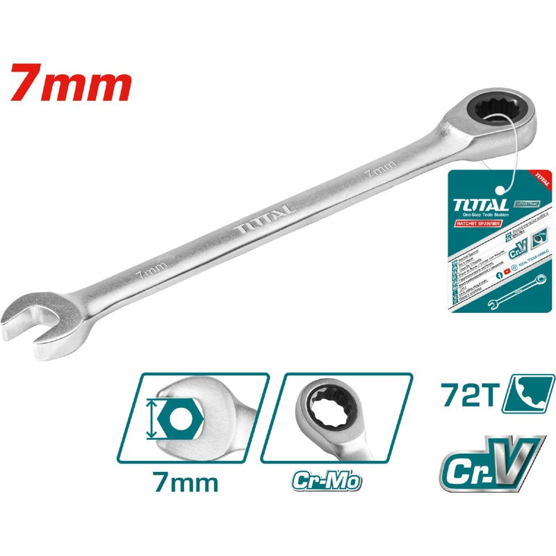 LLAVE COMBINADA TIPO RACHET 27 MM