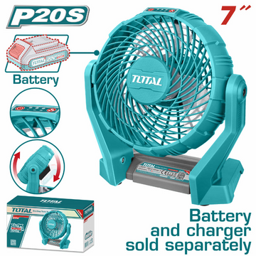 VENTILADOR 7" INALAMBRICO 20V 3 ASPAS SUPER TOTAL (TFALI2007)
