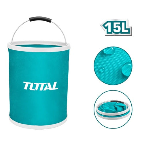 CUBO PLEGABLE DE PVC 15L  (TOTAL)