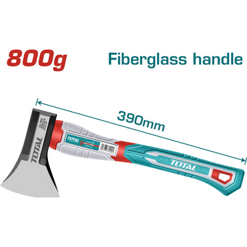 HACHA 800G MANGO DE FIBRA DE VIDRIO SUPER TOTAL
