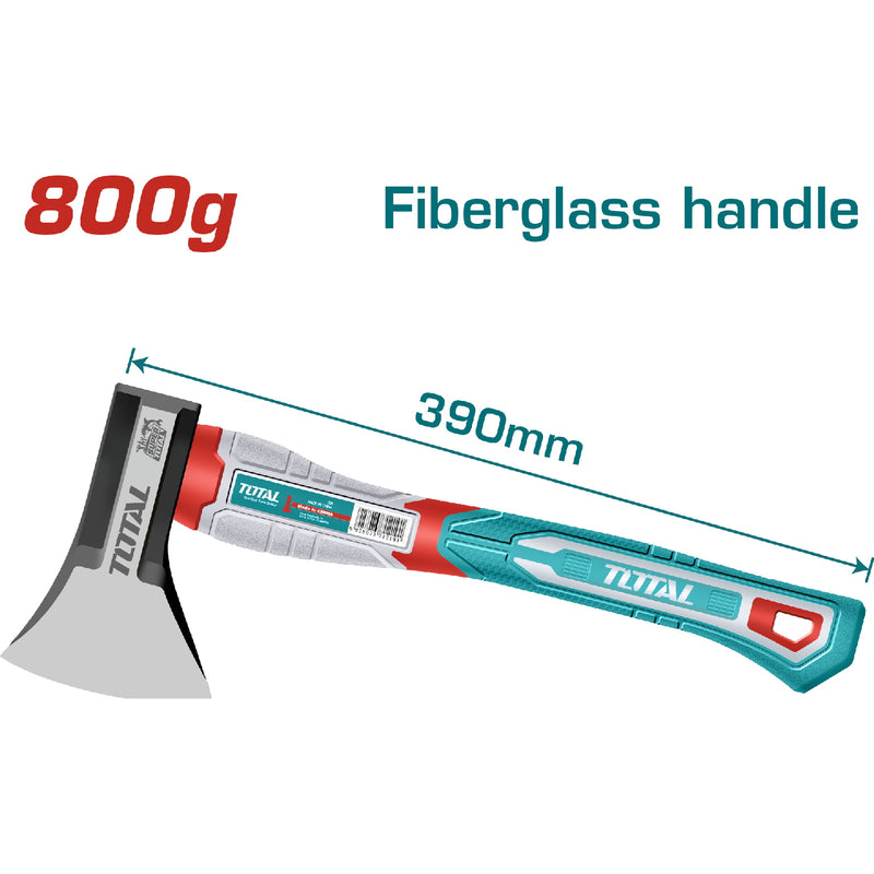 HACHA 800G MANGO DE FIBRA DE VIDRIO SUPER TOTAL