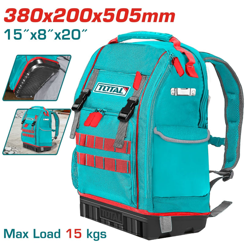 MALETIN PORTA HERRAMIENTA  CAPACIDAD MAXIMA 15 KG TOTAL (THBP04025)