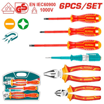JUEGO DE HERRAMIENTAS AISLADAS X 6PZS / INDUSTRIAL  (TOTAL)