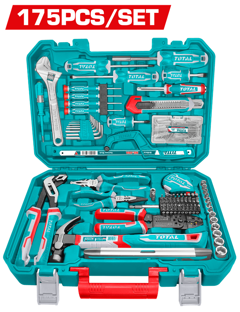 JUEGO DE HERRAMIENTAS X 175 PZS INDUSTRIAL TOTAL (THKTHP61757)