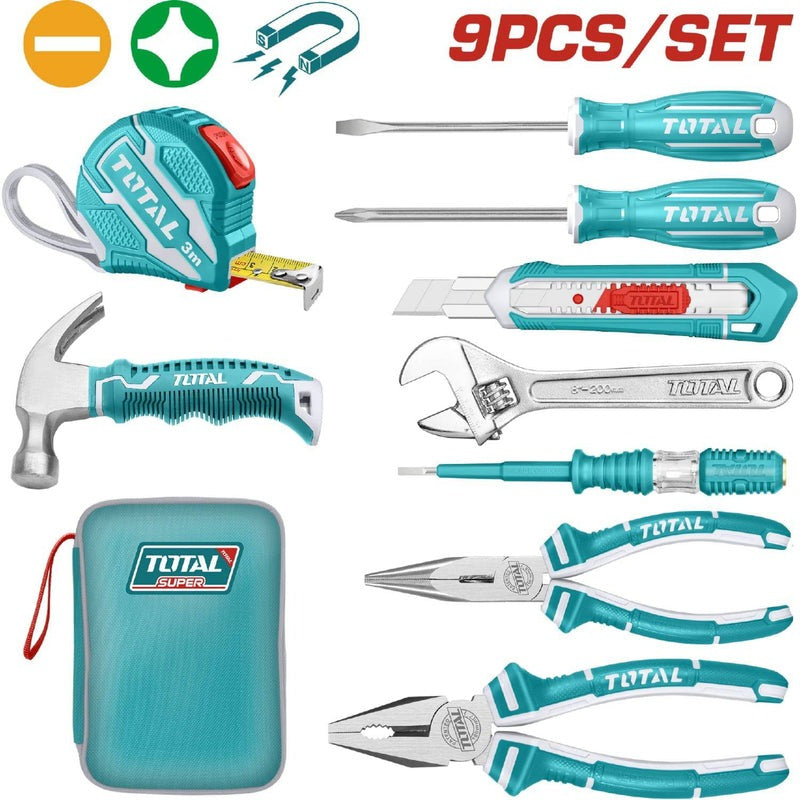 KIT DE HERRAMIENTAS 9PZS TOTAL SUPER SELECT