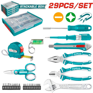KIT DE HERRAMIENTAS 29PZS TOTAL (THKTV02H291)
