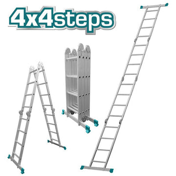 ESCALERA MULTIPOSICIÓN 4X4 PASOS (4.70M) (TOTAL)