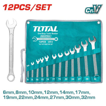 JUEGO DE LLAVES MIXTAS (6-32MM) X 12PZS / INDUSTRIAL (TOTAL)