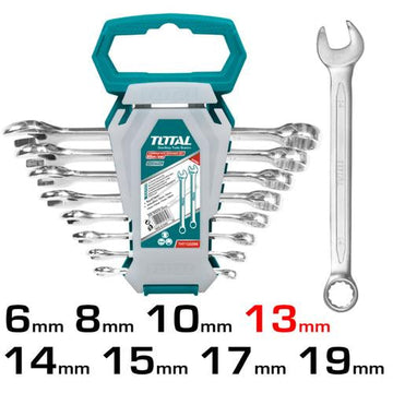 SET DE 8 LLAVES MIXTAS 6-19MM (TOTAL)