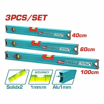 JUEGO DE NIVEL X 3 PCS 40,60,100CM SUPER TOTAL