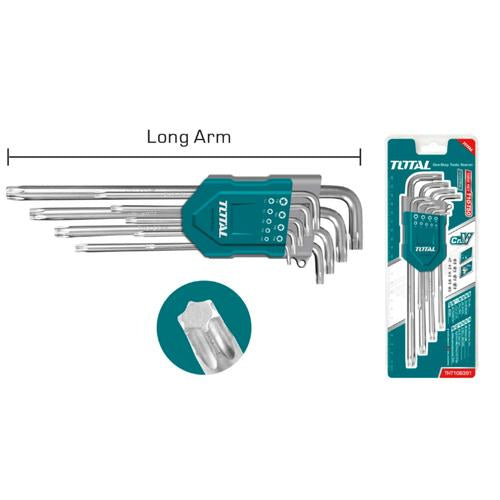 JUEGO DE LLAVES TORX EXTRA LARGA X 9PZS (TOTAL)