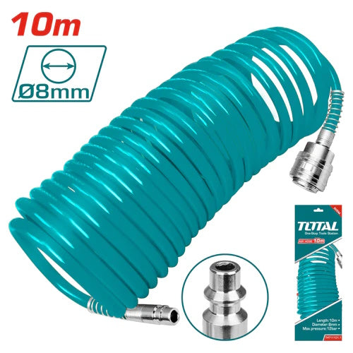 MANGUERA PARA COMPRESOR 10M 8MM 12BAR (TOTAL)
