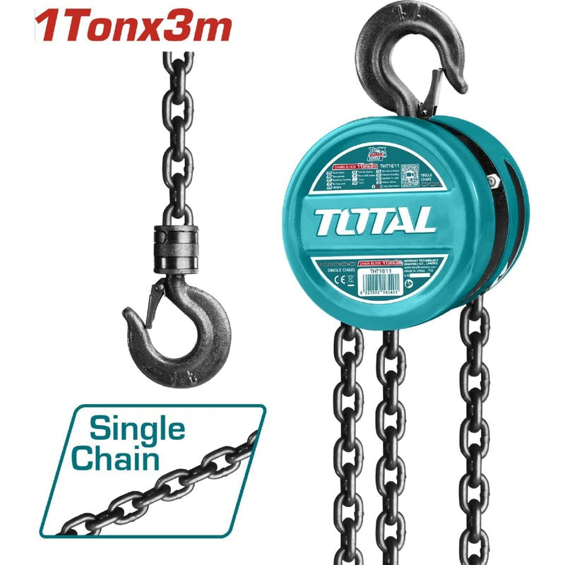 DIFERENCIAL DE CADENA 1T X 3MT / INDUSTRIAL  (TOTAL)