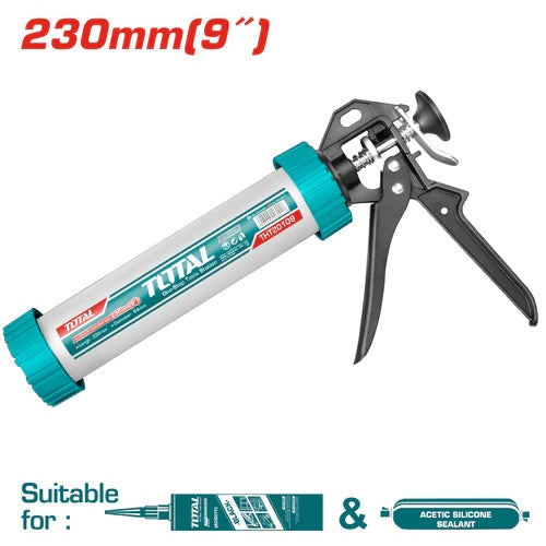 PISTOLA CALAFATEADORA (9") TUBO DE ALUMINIO  (TOTAL)