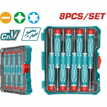 JUEGO DESTORNILLADORES X 8PZS PUNTA INMANTADA INDUSTRIAL SUPER TOTAL