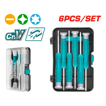 DESTORNILLADOR RELOJERO CROMO VANADIUM JUEGO X 6 PZS TOTAL