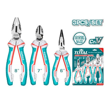 JUEGO DE ALICATES (PUNTA LARGA 6",CORTAFRIO 7",ALICATE 8") X 3PZS / INDUSTRIAL (TOTAL)