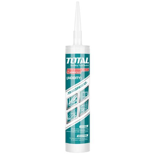 SILICONA SELLANTE ACETICA TRANSPARENTE (ANTIHONGOS) 300ML (TOTAL)