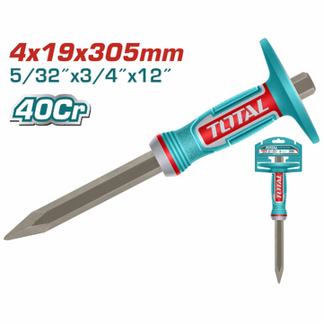CINCEL PUNTA 5/32 X 3/4 X 12" CON PROTECTOR INDUSTRIAL SUPER TOTAL (THT4530419)