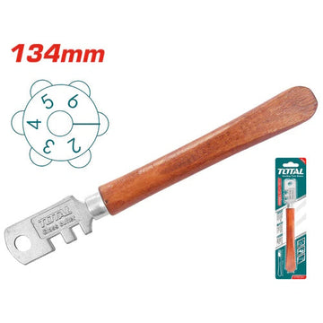 CORTA VIDRIO CON MANGO DE MADERA 6 RUEDAS DE CORTE (TOTAL)