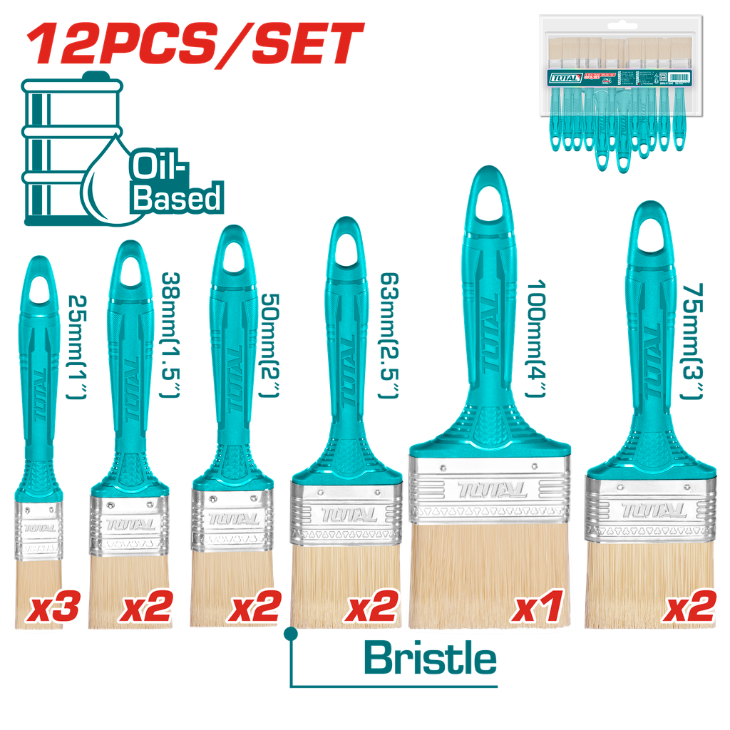 BROCHA X 12 PZS SUPER TOTAL