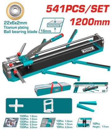 CORTABALDOSA - PORCELANATO 1200MM + 500 SEPARADORES Y 40 NIVELADORES SUPER TOTAL (THTC12008)