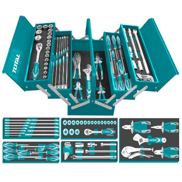 CAJA DE HERRAMIENTAS METALICA INCLUYE 59PZS / INDUSTRIAL  (TOTAL)