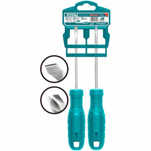 JUEGO DE DESTORNILLADORES MANGO DE PASTA X 2PZS (TOTAL)