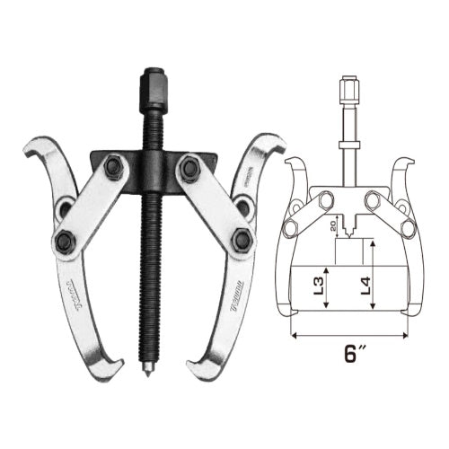 EXTRACTOR DE POLEA (6") 2 BRAZOS (TOTAL)