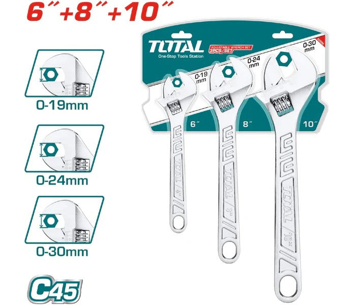 JUEGO DE LLAVES PESTON 6"/8"/10" SUPER TOTAL