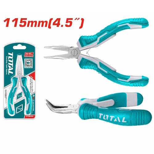 MINI ALICATE (4-1/2") PUNTA CURVA (TOTAL)