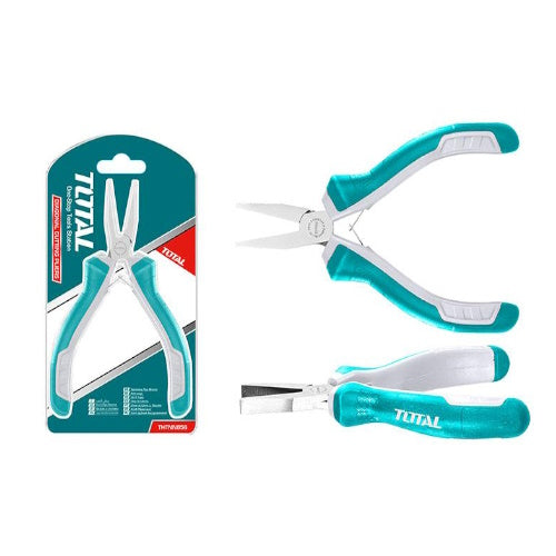 MINI ALICATE (4-1/2") PUNTA PLANA (TOTAL)