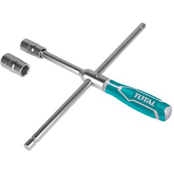 LLAVE DE CRUZ RAPIDA 16" INCLUYE 4 COPAS (17-23M)  (TOTAL)
