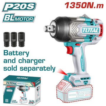 LLAVE DE IMPACTO 20V 3/4"/1350NM - CARGADOR Y BATERIA SE VENDEN POR SEPARADO INDUSTRIAL SUPER TOTAL (TIWLI201351)
